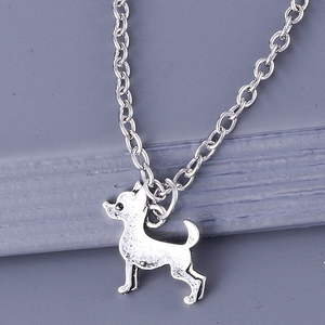 <span class=keywords><strong>Collier</strong></span> Pendentif <span class=keywords><strong>Chihuahua</strong></span> Mignon Style Antique en Alliage de Zinc Plaqué Argent Vieilli, <span class=keywords><strong>Collier</strong></span> Ras du Cou Bohème pour Femme et Homme, Bijou Anniversaire - Product Image 5