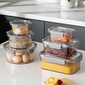 キッチン多機能気密食品収納容器セットロック蓋付き - Product Image 2