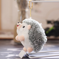 Gantungan Kunci Boneka Landak Mini Lucu, Liontin Tas Sekolah Anak, Cincin Gantungan Kunci, Hiasan Gantung Boneka Hewan, Grosir Pabrik