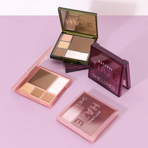 Paleta de Polvos Iluminadores Faciales, Corrector, Paleta de Polvos para Contorno, Iluminador, <span class=keywords><strong>Bronceador</strong></span>, Maquillaje en Polvo - Product Image 5