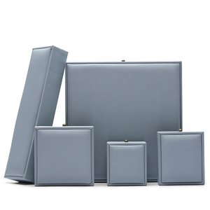 Cuero de lujo DIGU cierre de metal caja de exhibición de <span class=keywords><strong>la</strong></span> joyería anillo pendiente caja de almacenamiento collar de perlas caj - Product Image 6