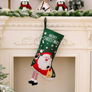 DAMAI <b>Hot</b> New Christmas Stockings Old Man Snowman Cartoon Decorations Holiday Gift <b>Socks</b> Tree Hanging Ornaments - Product Image 5