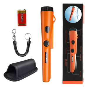 Pudibe Waterproof Metal Detector Orange Handheld With Led Light For Outdoor Underwater Treasure Hunting Gold Silver Copper - Product Image 2