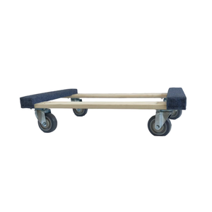 Chariot à <span class=keywords><strong>meubles</strong></span> en bois massif robuste, entièrement assemblé avec quatre roues pour un déplacement <span class=keywords><strong>et</strong></span> un <span class=keywords><strong>transport</strong></span> faciles - Product Image 2