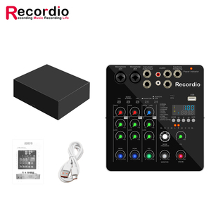 GAX-DP216 <span class=keywords><strong>Mini</strong></span> <span class=keywords><strong>2</strong></span> canaux Audio <span class=keywords><strong>DJ</strong></span> Console de mixage Interface avec 48V alimentation fantôme <span class=keywords><strong>Combo</strong></span> Jack Microphone guitare XLR 6.35mm stéréo - Product Image 6