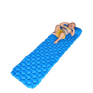 Colchón de Aire Ultraligero Portátil de TPU para una Persona, Colchoneta para Dormir Resistente a la Humedad para Exteriores, Rectangular, Azul, Inflable, para Acampar - Product Image 4