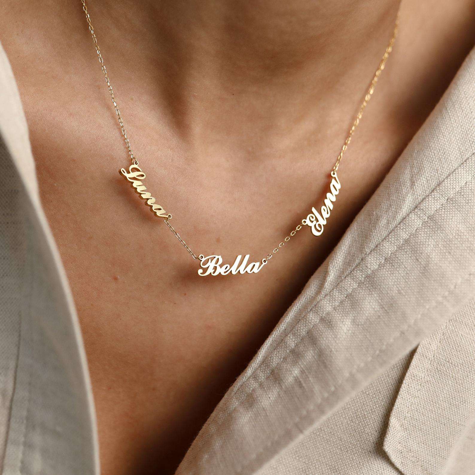 Luxury Customized Name Necklaces Elegant Personalized