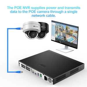 <span class=keywords><strong>Enregistreur</strong></span> vidéo réseau <span class=keywords><strong>NVR</strong></span> PoE 1U 16 ports 16 canaux 4COVR avec détection faciale IA et visionnage des applications d'intrusion pour caméras <span class=keywords><strong>IP</strong></span> PoE 12MP/8MP/5MP - Product Image 2