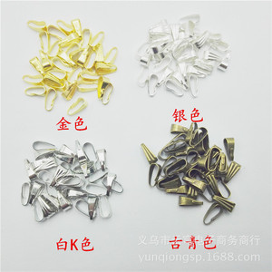 Pendentif de bijoux en fer plaqué or et argent pour la fabrication de colliers, forme triangulaire, origine Yiwu - Product Image 4