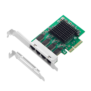 Tarjeta de Red PCIe X4 con Interfaz de 4 Puertos RJ45 NIC Realtek 8111H 1GB 1000Mbps para Servidor, Diseñada para Cajas Pequeñas - Product Image 1