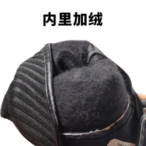 Riding <b>Gloves</b> Leather Winter <b>Touchscreen</b> Unisex Bicycle <b>Gloves</b> Dark Brown Oxford Cloth PU Velvet Material - Product Image 3