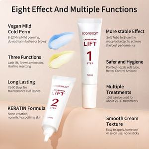 ชุดยกขนคิ้วและย้อมขนตา 4in1 พร้อมกาวติดขนตา ฮีนน์ย้อมผิว สีดำและสีน้ำตาล ชุดย้อมคิ้วพร้อมน้ำมันทองคำ - Product Image 2