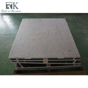 Escenario de Plataforma con Acabado Alfombrado Gris y Plataforma Elevadora Cuadrada Plegable - Product Image 4