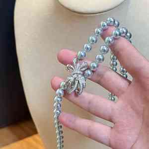 Collana di <span class=keywords><strong>perle</strong></span> finte di acqua di mare di cristallo di Akoya, collana di <span class=keywords><strong>perle</strong></span> artificiali da 55cm, 8mm, <span class=keywords><strong>collane</strong></span> di perline alla moda - Product Image 3