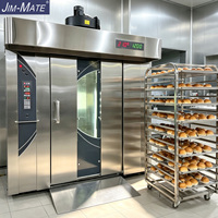 Nouveau four rotatif commercial à 64 plateaux, équipement de boulangerie industriel, alimentation diesel/gaz/électrique, haute productivité pour le pain
