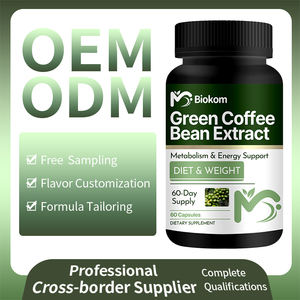 OEM 체중 감소 녹색 커피 콩 캡슐 신진 대사 및 에너지 및 소화 지원 슬리밍을위한 녹색 커피 콩 추출물 - Product Image 4
