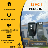 Prise de protection contre les fuites GFCI à réinitialisation automatique RIFENG avec certificat ETL 15A/13A/10A