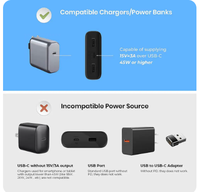 Connexion Surface 15V 3A au câble de charge rapide de type C PD pour Microsoft Surface Pro 8 7 6 5 4 3 Go 3 2 1 ordinateur portable 4 3 2 1