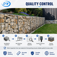 Gabion robuste pour mur de soutènement, panier en fil galvanisé lourd, gabion soudé avec tailles et ouvertures de maille personnalisables