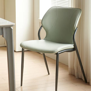 Dining Chair Style 07 Upholstered <b>Backrest</b> Modern Design For Home Cafe Hotel Use - Product Image 3