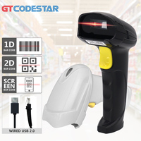 GTCODESTAR 2D con cable OEM/ODM USB/RS23 CMOS Handheld Android 1D 2D QR Code scanner Factory PDF417 escáner de código de barras