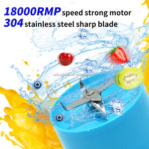 Mixeur à fruits portable de grande capacité 2000 ml avec recharge USB, bouteille de mixeur électrique portable - Product Image 4