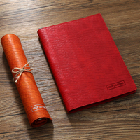 Carnet de notes A5 de luxe à feuilles mobiles en grain de crocodile, journal d'affaires avec pages détachables, logo personnalisé disponible