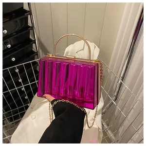 New luxury chain hand bags designer purses and handbags PVC box bags women handbags ladies for women