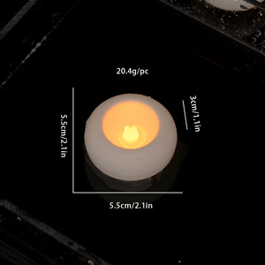 Bougies Électroniques LED Étanche sans Flamme Flottantes sur l'Eau, Bougies Flottantes pour Piscine, Décoration de Mariage Familial, Bougies à Souhaits YS - Product Image 5