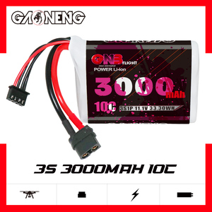 Pack de batteries Li-ion GNB GAONENG 3S 3000mAh 11.1V 10C XT60 VTC6 18650 pour voitures RC Sonic Model Baby AR Wing Pro - Product Image 2