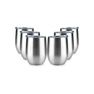 แก้วน้ำสแตนเลสเก็บความเย็น ขนาด 12 ออนซ์ แบบใหม่ ผนังสองชั้นสุญญากาศ ป้องกันการแข็งตัว ใช้ได้กับไวน์ เบียร์ และเครื่องดื่มอื่นๆ  รับผลิตแบบ OEM - Product Image 5
