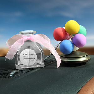 Car Perfume Bottle With <b>Balloon</b> Design Mixed Colors For Car Interior <b>Decoration</b> - Product Image 2
