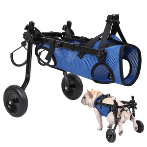 Silla de <span class=keywords><strong>Ruedas</strong></span> Ajustable de Aleación de Aluminio <span class=keywords><strong>para</strong></span> Mascotas Pequeñas, Perros y Gatos, con Malla Transpirable, Soporte <span class=keywords><strong>para</strong></span> Movilidad, Diseño Plegable - Product Image 1