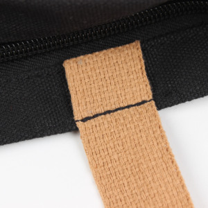 Custom Printed Logo <b>Black</b> Canvas Tote <b>Bags</b> Organic Cotton Linen Tote <b>Bag</b> 100% Cotton Muslin Plain Shopping <b>Bags</b> With Zipper - Product Image 5