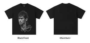 Custom Digital Printing <strong>Neymar</strong> 300g Heavyweight Pure Cotton Mens Womens O-Neck Short Sleeve Loose-fitting Breathable <strong>T</strong>-<strong>shirts</strong> - Product Image 3