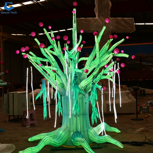 CCfl145 Ngoài Trời Giáng Sinh Trang Trí Thắp Sáng Cây Cây Ma Thuật Lụa Lễ Hội Đèn Lồng Cho Công Viên - Product Image 2
