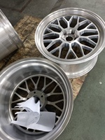 Jantes en alliage forgé Deep Polished Lip LM 5x114.3 brossées, jantes de course pour Chevy Corvette pour Ford Mustang GT