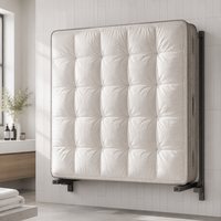 Surmatelas en coton de qualité hôtelière 5 étoiles, taille simple, 280 fils, design pliable, épaisseur 3-4 pouces, pour usage domestique et hospitalier