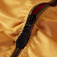 Blouson court de pilote jaune vintage avec logo brodé personnalisé blouson d'aviateur Nasa en nylon pour hommes