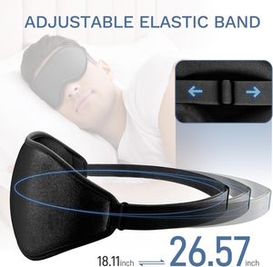 Antifaz 3D Ajustable con Correa, Suave y Opaco, para Extensiones de Pestañas Postizas, para Hombres y Mujeres, para Yoga, Viajes y Dormir - Suministro OEM - Product Image 4