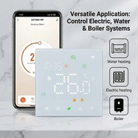 Thermostat intelligent Tuya ZigBee OEM d'usine 16A avec écran tactile LED et WiFi 3A pour le contrôle de la température des systèmes de chauffage au sol électriques et à eau