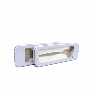 High quality cosmetic sets tin box for clippers clear PVC window empty tin box with foam insert packaging