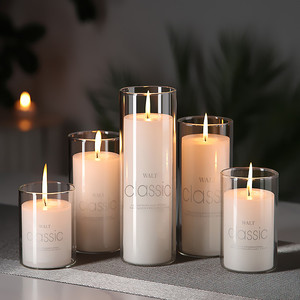<span class=keywords><strong>Bougie</strong></span> <span class=keywords><strong>flottante</strong></span> sans fumée en verre pour la Saint-Valentin, dîner romantique aux chandelles, ambiance de fête d'anniversaire, hôtel, mariage, rose - Product Image 4