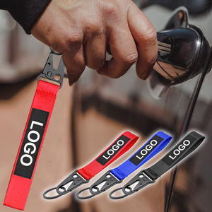 Porte-clés de course de style JDM Porte-clés avec logo personnalisé Porte-clés de voiture Porte-clés en nylon Accessoires de style automobile - Product Image 6