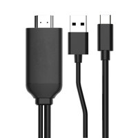 Cable USB-C a HDMI de PVC Resistente, Plug and Play, 4K UHD, Convertidor USB-C a HDMI para Laptop, Tablet, Teléfono, Proyector, Pantalla Espejo