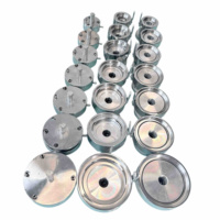 Kit de fabrication de porte-clés miroir industriels de 58 mm, presse à boutons ronds professionnelle avec 100 pièces de matériaux magnétiques pour le bricolage