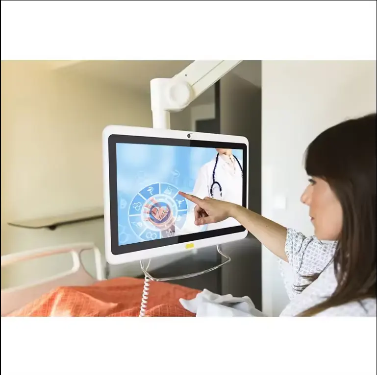 ZWBA 13.3inch Medical Industry Digital Signage NFC Tablet Patient Care Tablet Wall Mount Android Tablet Poe monitor