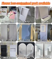 LEDA Produk Terbaru Stand Backdrop LED Akrilik Putih Modern Klasik dengan Papan Selamat Datang untuk Dekorasi Pesta Pernikahan