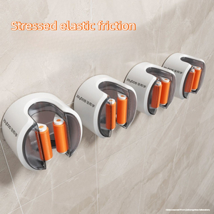 Supporto per Mop JOYBOS con Gancio in Gomma Morbida <span class=keywords><strong>da</strong></span> Parete, Adesivo Forte sul Retro della Porta, Alta Capacità di Carico - Product Image 5
