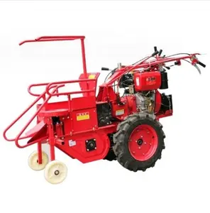 Agricultural self propelled 11.5HP diesel powered one row small corn picker combine harvester machine